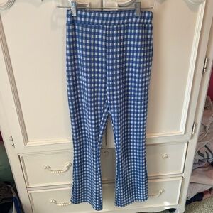 Urban Outfitters Blue and White Checkered Pants
